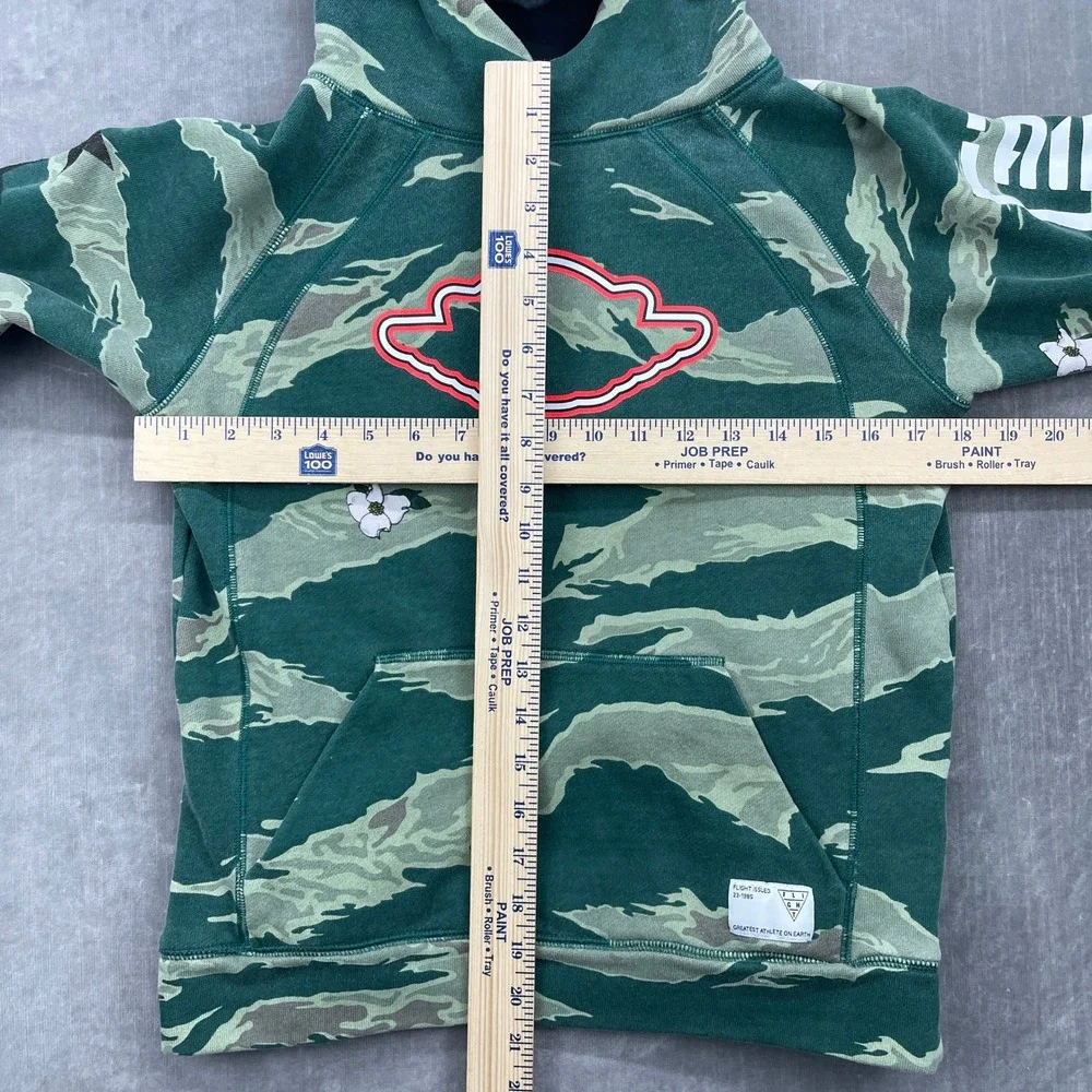 Jordan Kids Large 12-13 Green Camo Pullover Hoodie Sweatshirt Athletic‎